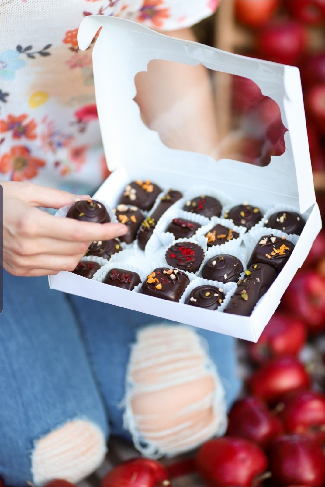 Ciocolată naturală cu umpluturi din fructe și nuci